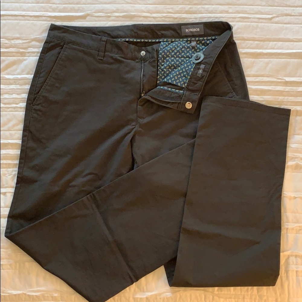 Bonobos chino pant, barely worn. Greenish brown.